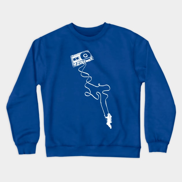 Retro Audio Cassette Tape Swing Crewneck Sweatshirt by BOEC Gear